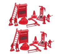 FRCOLOR 5sets Giocattoli Da Per Case Delle Bambole Modelli Mini Estintori e Accessori Per Giochi Ruolo Oggetti e Accessori Per Caserma Dei Pompieri