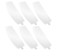 FRCOLOR 6 Coprilenti Protettivi per Sabbiatura in Vetro Spesso 05 MM Sostituzione Lente Esterna per Casco Sabbiatura Visiera Trasparente per Protezione Completa del Viso Compatibile