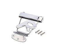 FRCOLOR 6 corde Ponte Forma R per Corde Chitarra Jazz Ricambio Tailpiece Resistente Metallo Elettroplaccato Facile da Installare e Durevole