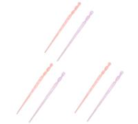 FRCOLOR 6 fermagli per capelli con una sola parola, eleganti bacchette per capelli chignon, forcine per capelli, tiara, vintage, semplice da parola
