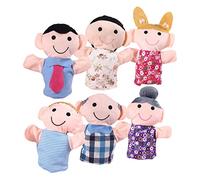 FRCOLOR 6 Marionette Mani Educative Ruolo Interattivo per Sviluppo Abilità Motorie e per Genitori e Figli per e Storie Prima Dormire
