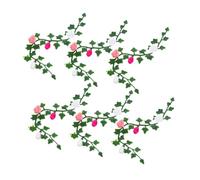 FRCOLOR 6 Miniature Flower Vines Artificial Simulation For Dollhouse Fairy Garden And Micro Landscape Decoration Versatile Mini Floral Vine Ornaments For DIY Enthusiasts
