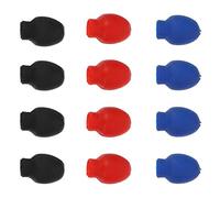 FRCOLOR 6 paia Tappi in Gomma ad Elasticità per Bacchette Batteria Silenziatori Antiscivolo per Pratica Indoor e Outdoor Accessori per Dampener Bacchette Drum Nero