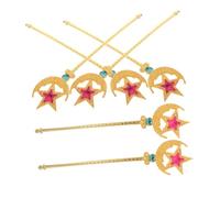 FRCOLOR 6 pezzi Bacchette Magiche a Forma di per Bastoncini Angelici e Fatati Colorati per Feste di Compleanno Danza e Giochi di Ruolo Accessori Party per Ragazzi e Ragazze