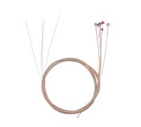 FRCOLOR 6 Pezzi Corde per Chitarra Folk in Metallo Sostituzione Resistente e Sonora per Chitarra Acustica ed Elettrica Pacchetto Singolo