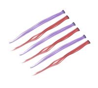 FRCOLOR 6 Pezzi Extension Clip Colorate Temperatura Mollettone Invisibile Sintetici Lunghi per Acconciature Moda o Lisci Abbinabili Ogni Outfit