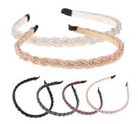 FRCOLOR 6 Pezzi Fascia per treccia con perline inventare fasce per Fascia per alla moda barrette hair pin hair clips femminile Decorazione per da donna perla