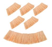 FRCOLOR 6 Pezzi Paglia Artificiale Simulata per Tetti Rustici Miniatura per Giardini Fatati e Casette delle Bambole Materiale Naturale Sicuro per Progetti DIY di Micro Paesaggi