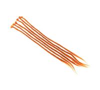 FRCOLOR 6 Pezzi parrucca hairdo hair charms Lucentezza tintura rossa appuntito pre parrucche intrecciati all'uncinetto di Filo ad alta temperatura Brown