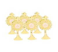FRCOLOR 6 Pezzi Spille Bavero Comunione Dorate Spille Religiose Cattoliche per Feste Accessori Decorativi Sacro Graal Simbolico per Celebrazioni Cristiane