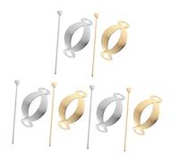 FRCOLOR 6 Pz Forcina Vuota Per Accessori Per Bastoncini Per Lunghi Forcina Per Molletta Per Da Donna Fermacapelli Mollette Per Da Donna Lega
