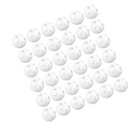 FRCOLOR 60 Palline Sonaglio Bianche in Plastica Sicura per Giocattoli Ragazzo Inserti Sonori per Peluche Campanelli Te per Progetti DIY Sensoriali
