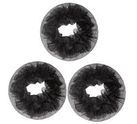 FRCOLOR 60 Pz Copertura in Rete Invisibile Per Elastici Per Per Ragazze Rete Per Accessori Neri Per Le Donne Copertura Del Panino Crocchia Per Tessuto Black