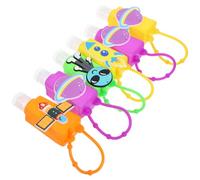 FRCOLOR 6pezzi Contenitore Per Lozione in Silicone Flacone Da Viaggio Vuoto Contenitore Per Sapone Liquido Flacone Per Lozione Bottiglia Riutilizzabile Di Perdite Gancio Ad Anello