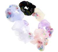 FRCOLOR 6pezzi Elastici per Capelli in Rete Corde Elastiche per Capelli da Donna Elastici per Coda di Cavallo Accessori da Ragazza per Feste Cerimonie e Uso Quotidiano