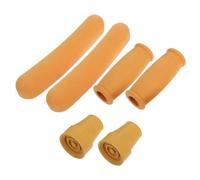 FRCOLOR 6pezzi Impugnatura per Stampelle Punta in Gomma Cuscinetti di Ricambio per Bastoni da Passeggio Antiscivolo e Morbido Adatto per Supporto Stabile e Comfort