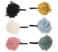 FRCOLOR 6pezzi Spugna Da Doccia in Luffa Morbida Scrub Per Schiena e Corpo Esfoliante Ultra Morbido Produce Bolle Rapidamente Facile Da Usare Riutilizzabile Compatto Per Viaggi