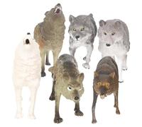 FRCOLOR 7 pezzi Modellini Animali Selvatici per Figure Educative in Abs Resistente Giochi Didattici con Aspetto Realistico per Ragazzi e Ragazze Gioco di Ruolo e Apprendimento Animali