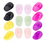 FRCOLOR 7paia Copriorecchie in Silicone Riutilizzabili Per Tinture Per Protezione e Chimica Per Parrucchieri e Casalingo