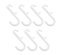 FRCOLOR 7pezzi Ganci Appendioggetti per Pannelli Forati Ganci Resistenti per Parete Attrezzata Scaffali Supermercato e Organizzazione Casa Facili da Installare e Salvaspazio