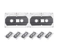 FRCOLOR 8 audiocassette registrabili, da 30 e 60 minuti, con custodie | Biglietto d'auguri con audiocassetta registrabile, per memo vocali, cassetta di prova audio professionale, custodie in