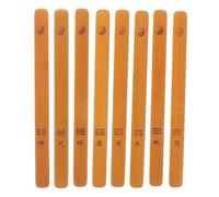 FRCOLOR 8 Bastoncini Divinazione in bambù Incisi I Ching per Pratiche Buddhiste Strumenti Cinesi per Previsioni e Decorazione Feng Shui