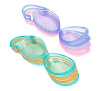 FRCOLOR 8 Contenitore per Ciuccio in Plastica Resistente con Manico Portatile per Custodia Protetta e Facile da Pulire Design Tascabile con Bordi Lisci per Accesso