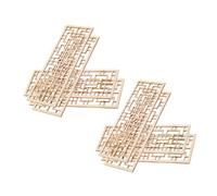 FRCOLOR 8 Decorative Divider For Dollhouse Rooms For Micro Landscapes And Diy Projects Premium Quality Wood Construction