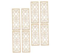 FRCOLOR 8 Decorative Wooden Divider For Dollhouses Diy Projects And Photo Props Timeless Chinese Design Versatile Home Decor Element