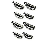 FRCOLOR 8 fermagli per capelli con perline, per ragazze, ovale, copricapo Corea del Sud, clip a torsione per coda di cavallo