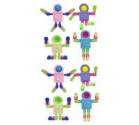 FRCOLOR 8 Giocattoli Fidget Sensoriali Smontabili Robot da Assemblare Antistress per Adulti Montessori per Stimolazione Sensoriale e Relax