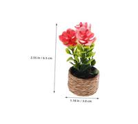 FRCOLOR 8 Miniature Dollhouse Plants Realistic Tiny Faux Greenery Ornaments For Micro Landscape Decoration For Fairy Gardens DIY Crafts And Unique Gift Ideas