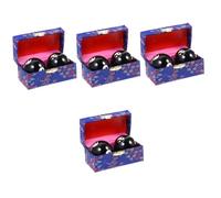 FRCOLOR 8 palline da massaggio magnetiche per baoding, per anziani, in metallo, per allenamento a mano, per allenamento, palestra, cloisonné smaltato, per adulti