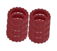 FRCOLOR 8 Pezzi Coperchio Protettivo Per Incantatore Per Bagagli Coperture Delle Ruote Dei Bagagli Copriruota Bagagliaio Coperture Protettive Per Le Ruote Dei Bagagli Rosso Gel Di Silice