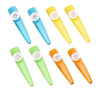 FRCOLOR 8 pezzi Kazoo Colorati per Strumenti Musicali Leggeri e Portatili come per Chitarra Ukulele Pianoforte e Altri Strumenti Colore Casuale Colore Casuale