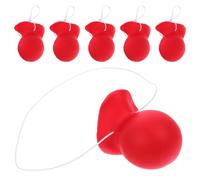 FRCOLOR 8 Pezzi Naso da Clown Rosso per Costume di Halloween Elastico Elastico e Lattice, Accessorio Versatile per Giochi di Ruolo e Feste di Carnevale e Adulti