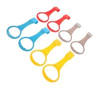 FRCOLOR 8 Pezzi Pull Up Rings For Playpen With Detachable Buckle Plastic Handles For Walking Training Safe Stand-up Assistant