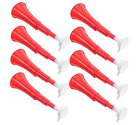 FRCOLOR 8 Pezzi Tromba Telescopica Rossa per Feste Corno Collassabile Giocattolo Rumoroso per Accessorio per Compleanni Eventi Sportivi Party e Celebrazioni