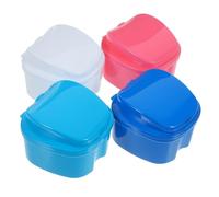 FRCOLOR 8 Pz Box per protesi con filtrante coppetta per protesi contenitore per immersione della protesi denti finti contenitori comodo contenitore per protesi fornitura di protesi