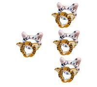 FRCOLOR 8 Pz Fascia in Peluche Tigre Fascia Termale Fascia Per Animali Di Peluche Gonfio Gruppo Musicale Fascia Per Orecchie Di Tigre Fasce Per Centro Benessere Per Costume