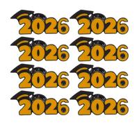 FRCOLOR 8 Spille da Bavero Smaltate per Laurea 2026, Souvenir di Laurea in Lega di Zinco, Decorazioni Eleganti per Festa e Ricordo Università, Accessori Regalo per Studenti