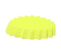 FRCOLOR 80 Etichette dei Prezzi Sagomate Gialle 8x11 Cm Cartellini Prezzo per Supermercati e Negozi Cartello Pubblicitario Vuoto Carta per Esposizione Prezzi e Segnali al Dettaglio