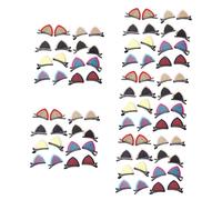 FRCOLOR 80 Pcs Orecchie Di Gatto Tornante Gemme Dei Per Le Donne Gioielli Per Le Donne Clip Per Bambini Per Sequin Trim Mollette Per Per Le Ragazze