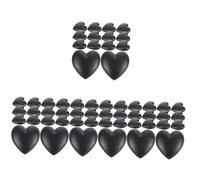 FRCOLOR 80 Pz Paraorecchie a Forma Di Cuore Occhiali Fermo Del Cuscinetto Auricolare Prese Per Le Orecchie Per Gel Di Silice Black