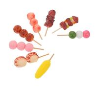 FRCOLOR 8pezzi Mini Spiedini Di Cibo Da Giocattolo Realistico Per Casa Delle Bambole Di Miniatura Di Cibo Per Simulazione Di Barbecue Oggetti Di Di Miniatura Di Per Giochi Di Ruolo