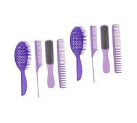 FRCOLOR 8pezzi Pettini Per Massaggio e Acconciatura Con Manico Ergonomico Perfetti Per Uso Domestico e Saloni Di Bellezza Stimolano Flusso Sanguigno e Rilassano e Corpo