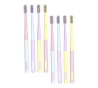 FRCOLOR 8pezzi Spazzolino Denti Per Viaggio Spazzolini Denti Per Igiene Orale Setole Morbide Per Pulizia e Manutenzione Orale