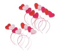 FRCOLOR 9 Pezzi Fasce per Capelli Cuore Glitterato per la Festa degli Innamorati Leggere e Comode Accessori per Feste Matrimonio e Compleanni di Cerchietti per Donna e Ragazze
