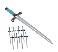 FRCOLOR 9 Pezzi Spade Gonfiabili Da Pirata Per Ragazzo Ragazza Giocattoli Da Combattimento Sicuri e Facili Da Trasportare Di Spade Per Ruolo e Feste Tema Realizzate in Materiale Leggero e