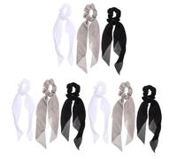 FRCOLOR 9 Pz fascia per tinta unita per intestino crasso accessori per da fascia bianca scrunchie hair band cerchietti bambina grossi elastici fasce per ragazze
